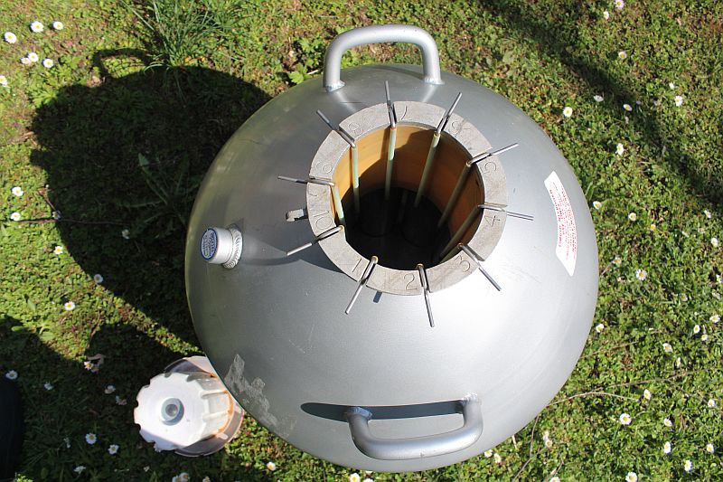 Vakuum-Stickstoffbehälter Orion ET-44 gebraucht aus doppelwandigem Aluminium