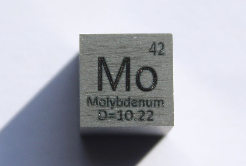 Molybdn-Dichtewrfel Molybdenum Density Cube 1cm3 ca. 99,95%