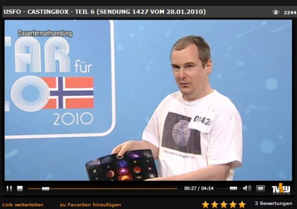 Unser Star für Oslo USFO Stefan Raab TV Total am 28.1.2010 - Eurovisoin Song Contest 2010 (ESC 2010)
