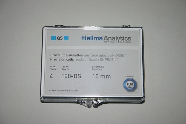 Hellma Analytics Suprasil Quarzkvetten 100-QS 10mm 4x