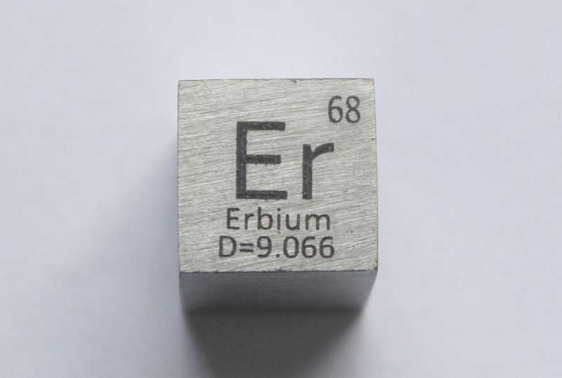 Erbium-Dichtewrfel Erbium Density Cube 1cm3 ca. 99,9%
