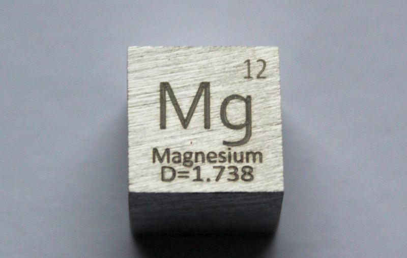 Magnesium-Dichtewrfel Magnesium Density Cube 1cm3 ca. 99,99%