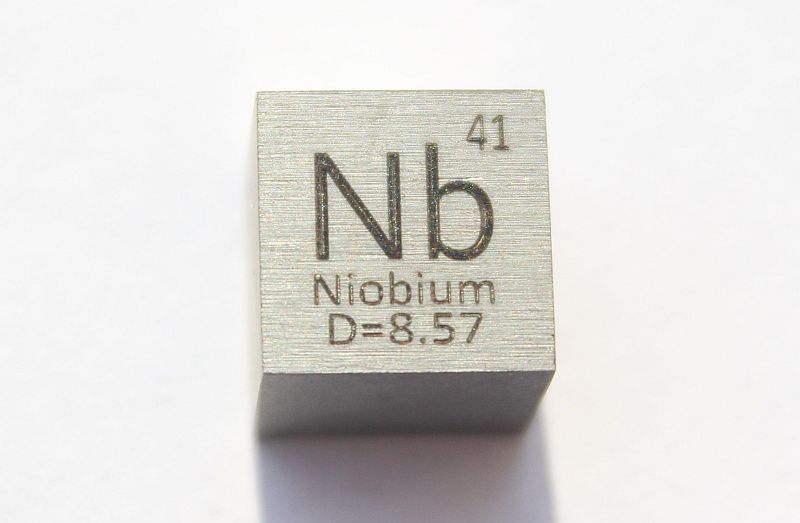 Niob-Dichtewrfel Niobium Density Cube 1cm3 ca. 99,95%