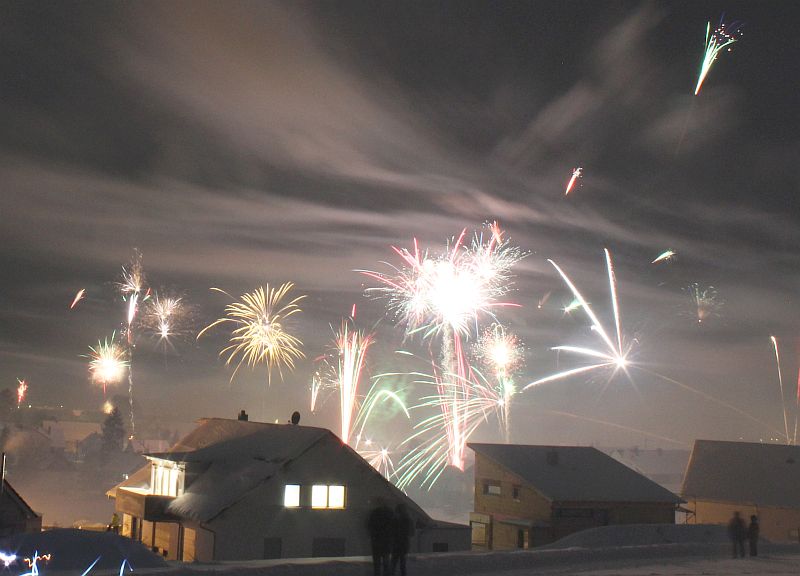 Feuerwerk Sylvester 2014 in 72820 Sonnenbhl-Genkingen